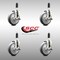 Service Caster 5 Inch 316SS Thermoplastic Rubber Swivel 1 Inch Stem Caster Set Brake SCC SCC-SS316EX20S514-TPRB-TLB-1-4 - alternate 4